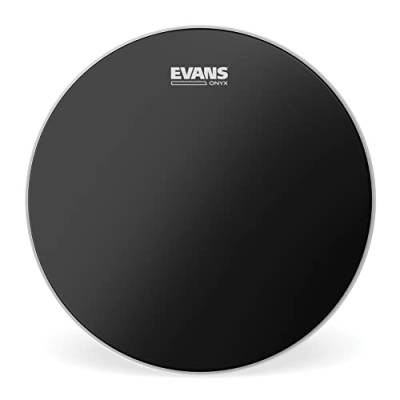 Evans B10ONX2 25,40cm (10 Zoll) Tomfell Onyx zweilagig 0,19mm, schwarz von Evans