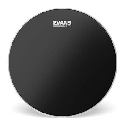 Evans B20ONX2 50,80cm (20 Zoll) Tomfell Onyx doppellagig, 0,19mm, Mattschwarz von Evans