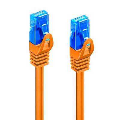 Ewent Ethernet-Patchkabel Kategorie 5e U/UTP, Übertragung bis zu 1 Gb, mit Zwei RJ45-Stecker, aus PVC, CCA, AWG 26/7. Ideal für die Glasfaserübertragung mit Gigabit/LAN-Netzwerken, 0.25 m, Arancio von Ewent