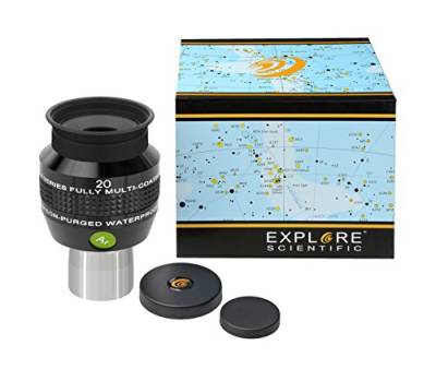 Explore Scientific 68° Ar Okular 20mm (1, 25") mit EMD-Mehrschichtvergütung und Argonfüllung von Explore Scientific