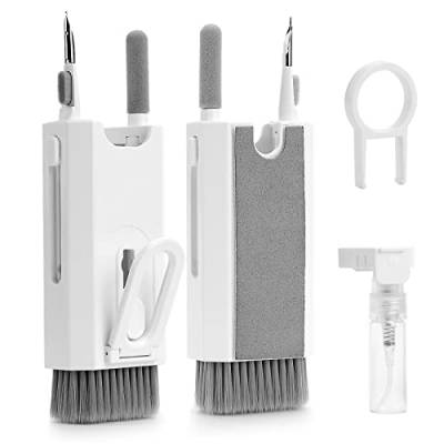 FINEASY Tastatur Reinigungsset 8 in 1 Multifunction für Airpods Cleaner,Handy PC Laptop Keyboard Cleaning Kit,Kopfhörer Sauber Machen Set,Elektronik Putzset für iPhone Tablet MacBook Computer von FINEASY