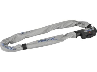 FISCHER 85865 KETTENSCHLOSS ZAHLEN REFLEX 80CM 8MM Kettenschloss (Grau) von FISCHER