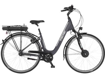 FISCHER Cita ECU 1401 Citybike (Laufradgröße: 28 Zoll, Rahmenhöhe: 44 cm, Damen-Rad, 522 Wh, Anthrazit matt) von FISCHER