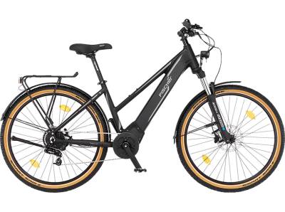 FISCHER TERRA 5.0i All Terrain Bike (ATB) (Laufradgröße: 27,5 Zoll, Rahmenhöhe: 44 cm, Damen-Rad, 504 Wh, Schwarz matt) von FISCHER