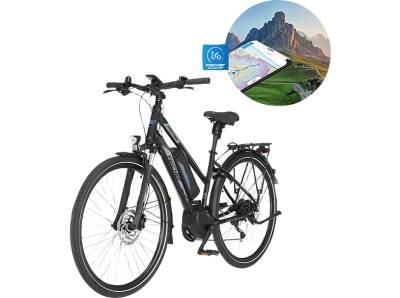 FISCHER VIATOR ETD 1861 Trekkingrad (Laufradgröße: 28 Zoll, Damen-Rad, 557 Wh, Schwarz matt) von FISCHER