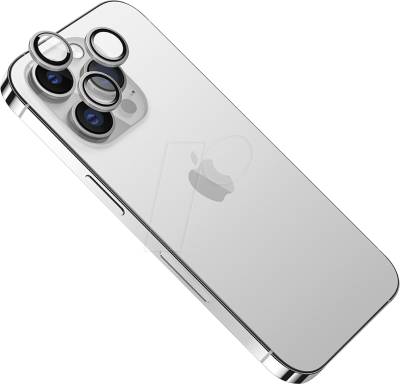 FIXGC2-1200-SL - Schutzfolie, Camera Glasses, iPhone 15/15 Plus, silver von FIXED