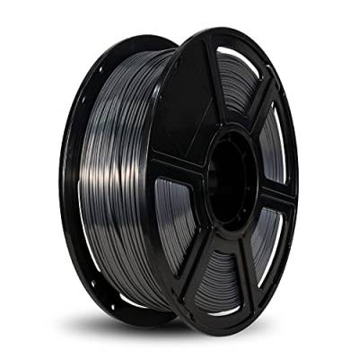 FLASHFORGE 3D-Drucker-Filament, Seiden-Filament 1,75 mm, 1 kg Spule, Maßgenauigkeit +/- 0,02 mm für FDM 3D-Drucker, Seidenstruktur und ultra-hoher Glanz (Grau) von FLASHFORGE