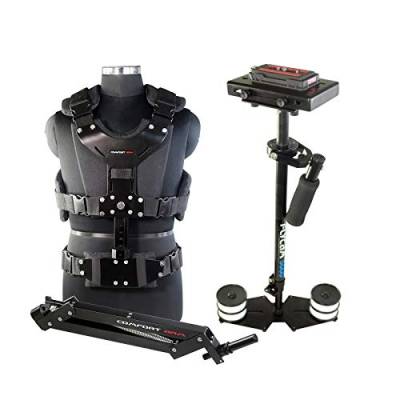 FLYCAM 5000 Videokamerastabilisator mit Komfortarm und Steadycam Weste + GRATIS Tischklemme | Stabilisierungssystem für DSLR-Videocamcorder bis 5kg/11lbs (FLCM-CMFT-KIT) von FLYCAM