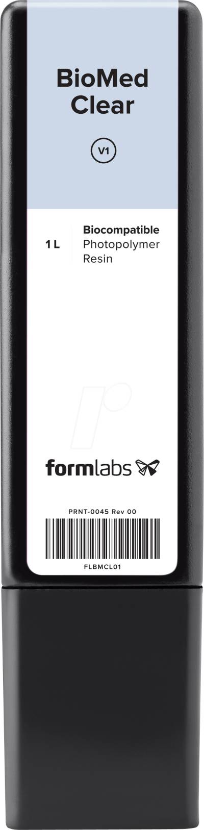 FORM KH BC 1L F2 - 3D Druck, Kunstharz, BioMed klar, 1l, für Form 3/3B von FORMLABS