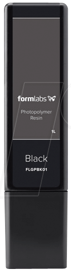 FORM KH SW 1L F2 - 3D Druck, Kunstharz, schwarz, 1l, für Form 2/3/3B von FORMLABS