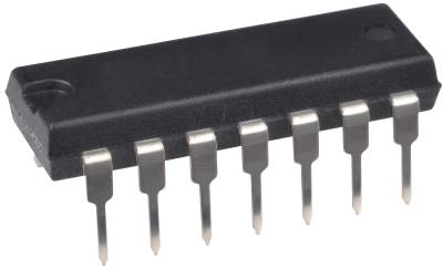 74HC 03 - NAND-Gate, 2-Input, 2 ... 6 V, DIL-14 von FREI