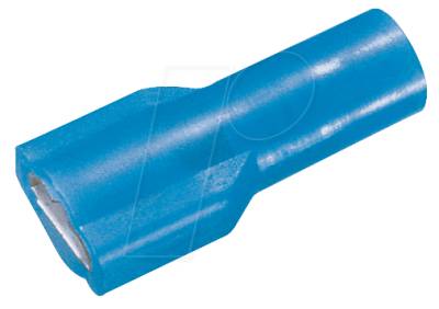 IFSH-B-4,75 - Flachsteckerhülse-vollisoliert, Breite:4,75mm,blau von FREI