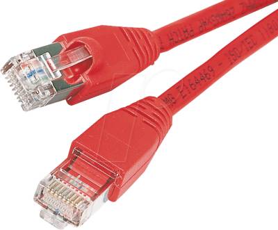 PATCHKABEL 7,5RT - 7,5m Cat.5e-Kabel, rot, Netzwerkkabel RJ45 von FREI