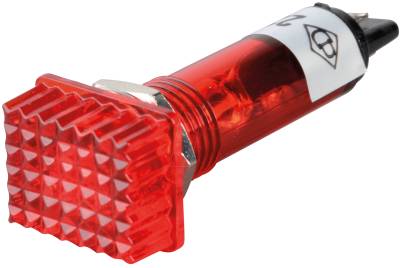 SB 541 RT - Neonlampe, rot, 230 V, Quadrat, FASTON von FREI