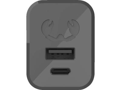 FRESH N REBEL USB-A- und USB-C Mini Ladegerät universal, Storm Grey von FRESH N REBEL