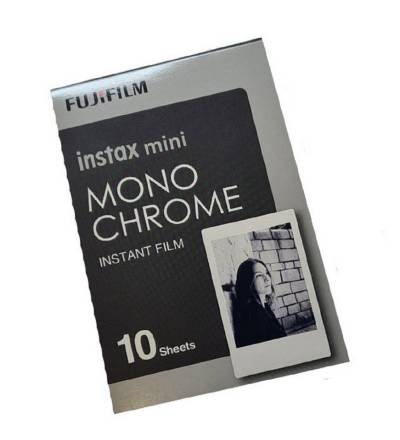 FUJIFILM 1x Fuji Instax Mini Monochrome Sofortbildfilm für Sofortbildkamera von FUJIFILM