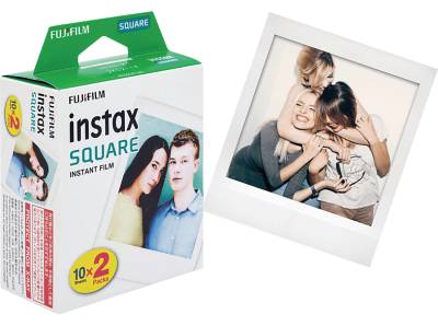 FUJIFILM instax SQUARE Film, Doppelpack Sofortbildfilm Passend für alle Sofortbildkameras und den SHARE SP3 von FUJIFILM