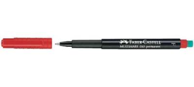 FABER-CASTELL Permanent-Marker MULTIMARK F, rot VE=6 von Faber-Castell