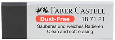Faber-Castell 187121 - Radiergummi Dust-Free, Kunststoff, schwarz von Faber-Castell