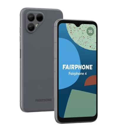 Fairphone 4 5G nachhaltiges Smartphone (8GB RAM | 256 GB, 6.3” Full HD+, Qualcomm Snapdragon 750G, dual SIM), Android, Grau von Fairphone