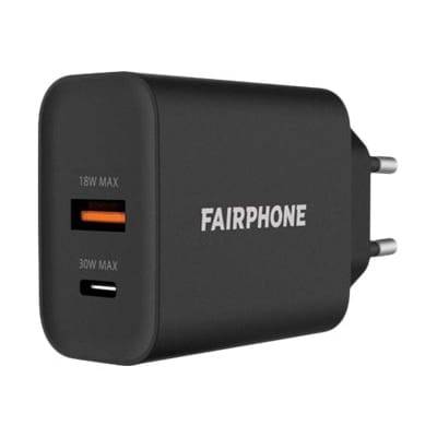 Fairphone Dual-port 30W Charger (EU) Ladegerät von Fairphone