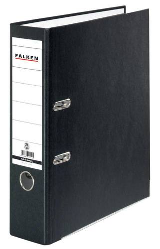 Falken Ordner Recycolor DIN A4 Rückenbreite: 80mm Schwarz 2 Bügel 11285558 von Falken