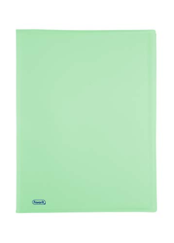Favorit 400116609 Sichtbuch P@STEL mit 20 Hüllen Lisce, Innen 22 x 30 cm, smaragdgrün von Favorit