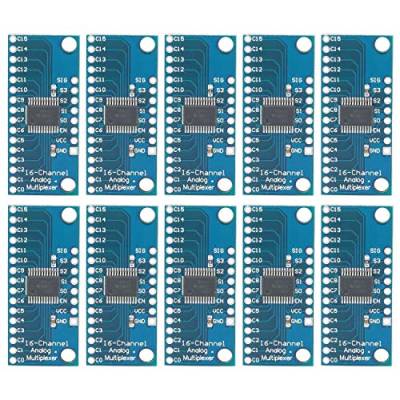 Fayme 10 Stück 16CH Analoges Multiplexer Modul 74HC4067 CD74HC4067 Prrzises Modul Digitales Multiplexer MUX Breakout Board Mikrocontroller von Fayme