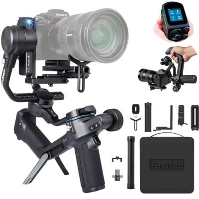 FeiyuTech SCORP-2 Kit Kamera Stabilisator, integrierter AI-Tracker, 3-Achsen-Gimbal für spiegellose Sony/Canon/Nikon/Fujifilm- und DSLR-Kameras, Upgrade-Joystick und Touchscreen, 5.51lbs Zuladung von FeiyuTech