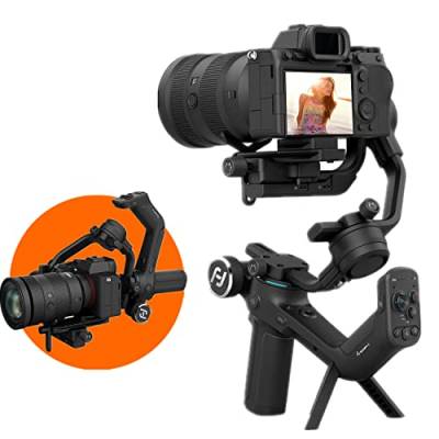 FeiyuTech SCORP-C Kamera Stabilisator Gimbal, für DSLR- und spiegellose Kameras,für Nikon/Canon/Sony/Panasonic/Lumix/Fujifilm,5,5 lbs Nutzlast,3-Achsen-Gimbal Stabilisator Kameras von FeiyuTech