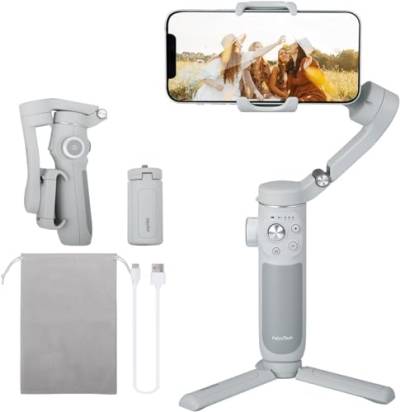 FeiyuTech Vimble 4SE Gimbal-Stabilisator für Smartphone, faltbarer Handy-Gimbal für Videoaufnahmen, Gestensteuerung, passend für iPhone und Android, vertikale Ein-Tasten-Aufnahme für YouTube, TikTok, von FeiyuTech