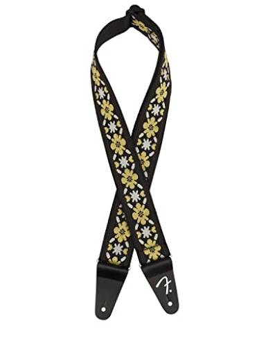 Fender Pasadena Woven Guitar Strap - YLW CLOVER von Fender