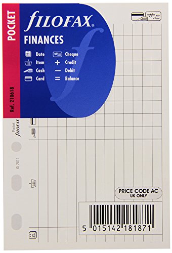 Filofax 210618 Pocket Finanzen Organizer, weiß von Filofax