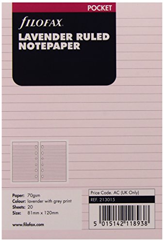 Filofax 213015 Pocket Notizpapier, liniert, lavendel von Filofax