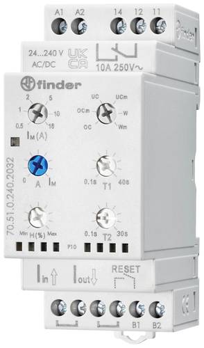 Finder Überwachungsrelais 24, 24 - 240, 240 V/DC, V/AC 1 Wechsler 70.51.0.240.2032 1St. von Finder