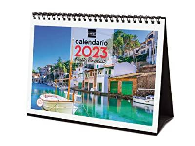 Finocam - Kalender 2023 Desktop-Bilder zum Schreiben Januar 2023 - Dezember 2023 (12 Monate) Charmante Städte Spanisch von Finocam