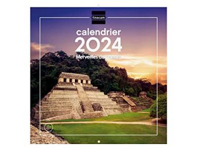 Finocam Wandbilder-Kalender 30 x 30 cm, für Notizen 2024 Januar 2024 – Dezember 2024 (12 Monate), Wunder der französischen Welt von Finocam