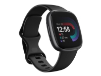 Fitbit Versa 4 - 40 mm - Graphit - Smartwatch mit Armband - schwarz - Armbandgröße: S/L - NFC, Bluetooth von Fitbit