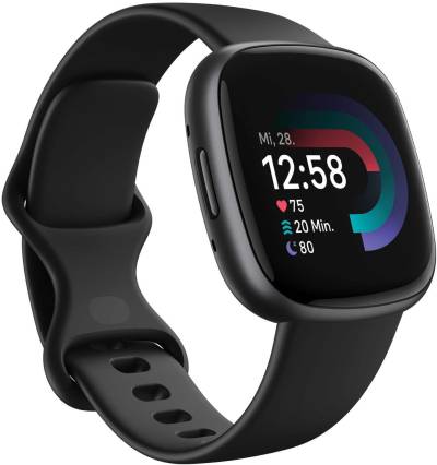Versa 4 Smartwatch black graphite von Fitbit