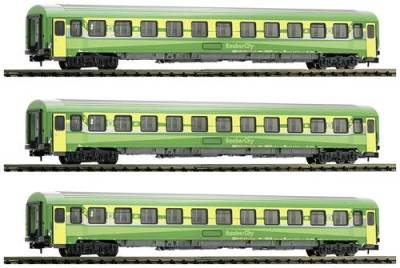 Fleischmann 814439 N 3er Set Eurofima-Wagen der GYSEV von Fleischmann