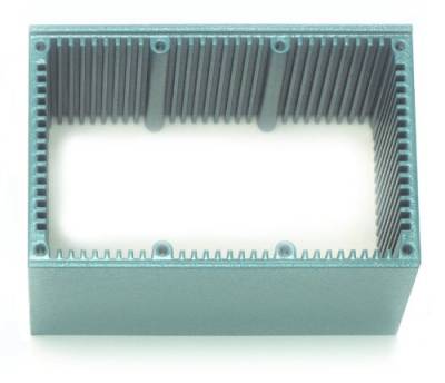 POMONA 3311 extrudiertem Aluminium geschirmt Box mit Bezug, Größe G, Blau Baked Emaille Finish, 10,5 cm L x 6,8 cm W x 8 cm D (2 Stück) von Fluke