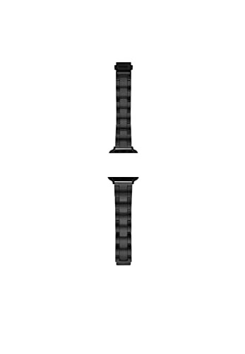 Fossil Armband kompatibel mit Apple Watch, 38/40/41 mm - 18 mm Schwarz Keramik, S380013 von Fossil