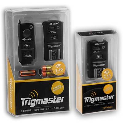 Aputure Trigmaster-Set (2,4 GHz, 1 Transmitter, 2 Empfänger, Funkfernbedienung, Blitzauslöser, Anschlusskabel, geeignet für Hasselblad H1, H1D, H2, H2D, H2D-39, H2F, H3D, H3DII) von Fotodiox