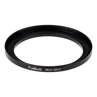 Fotodiox Metal Step Up Ring Filter Adapter, Anodized Black Aluminum 46mm-52mm, 46-52 mm von Fotodiox