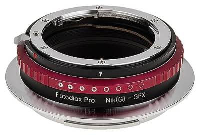 Fotodiox Pro Lens Mount Adapter Compatible with Nikon F-Mount G-Type Lenses on Fujifilm GFX G-Mount Cameras von Fotodiox