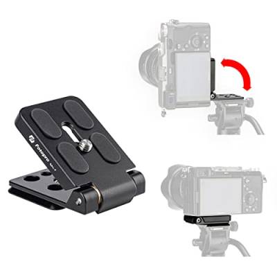 Fotopro L Halterung Kamera vertikal horizontal wechselnd Faltbare Schnellwechselplatte für Canon Nikon Sony DSLR Stativ Einbeinstativ Stabilisator von Fotopro