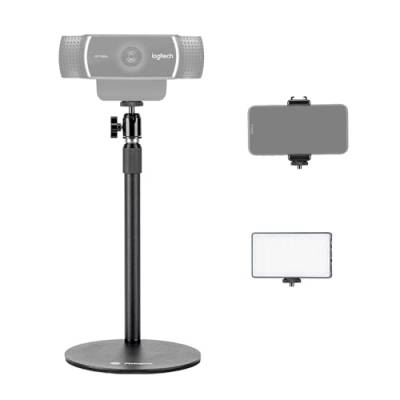 Fotopro Webcam-Ständer, verstellbarer Desktop-Telefonständer mit 6,35 mm Gewinde, kompatibel mit BRIO Webcam C922 C930e C920S C920 C615 C960 von Fotopro