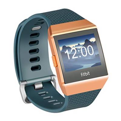 Fotover Ersatzarmband Kompatibel mit Ionic,Einstellbar Atmungsaktiv Weiches TPU-Uhrenarmband Ersatzband for Ionic Fitness Smartwatch mit Ionic Schutzfolie,Darkcyan(L) von Fotover