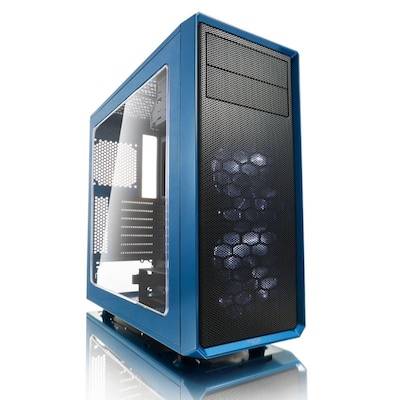 Fractal Design Focus G ATX Gaming Gehäuse mit Seitenfenster, Blau von Fractal