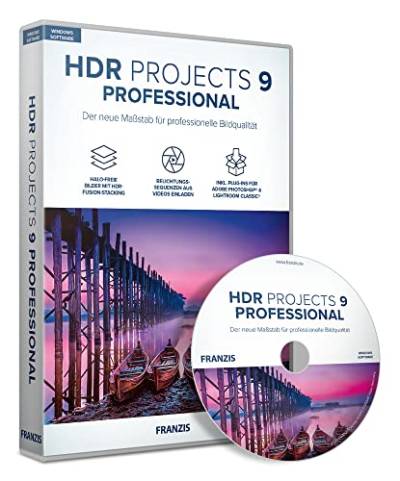 FRANZIS 70812 - HDR projects 9 professional, Professionelle Bildbearbeitung für HDR-Bilder, für Windows von Franzis